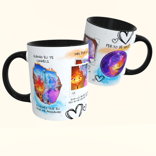 Caneca de Cerâmica Dia dos Namorados - Faísca e Gota