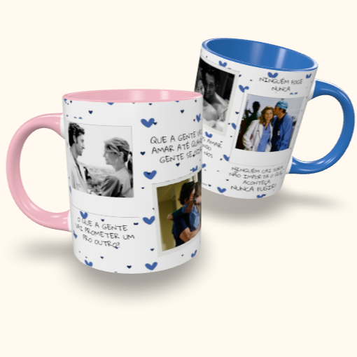 Caneca de Cerâmica Dia dos Namorados - Grey's Anatomy