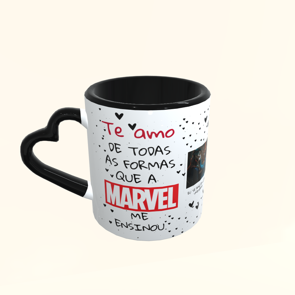 Caneca de Cerâmica Dia dos Namorados - Marvel
