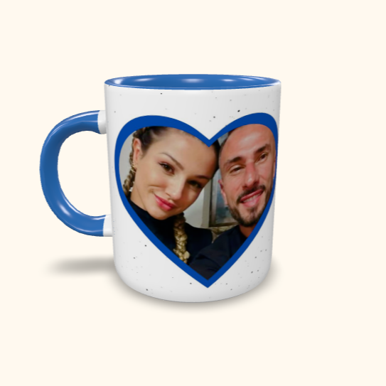 Caneca de Cerâmica Namorados - Dupla Perfeita