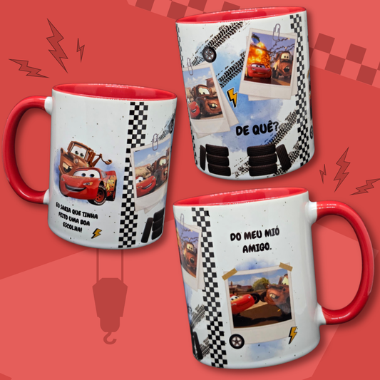 Caneca de Cerâmica McQueen & Mate - Mió Amigo