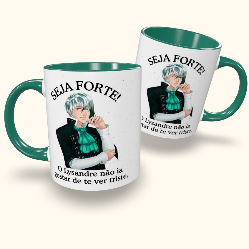 Caneca de Cerâmica Seja Forte Amor Doce - Lysandre