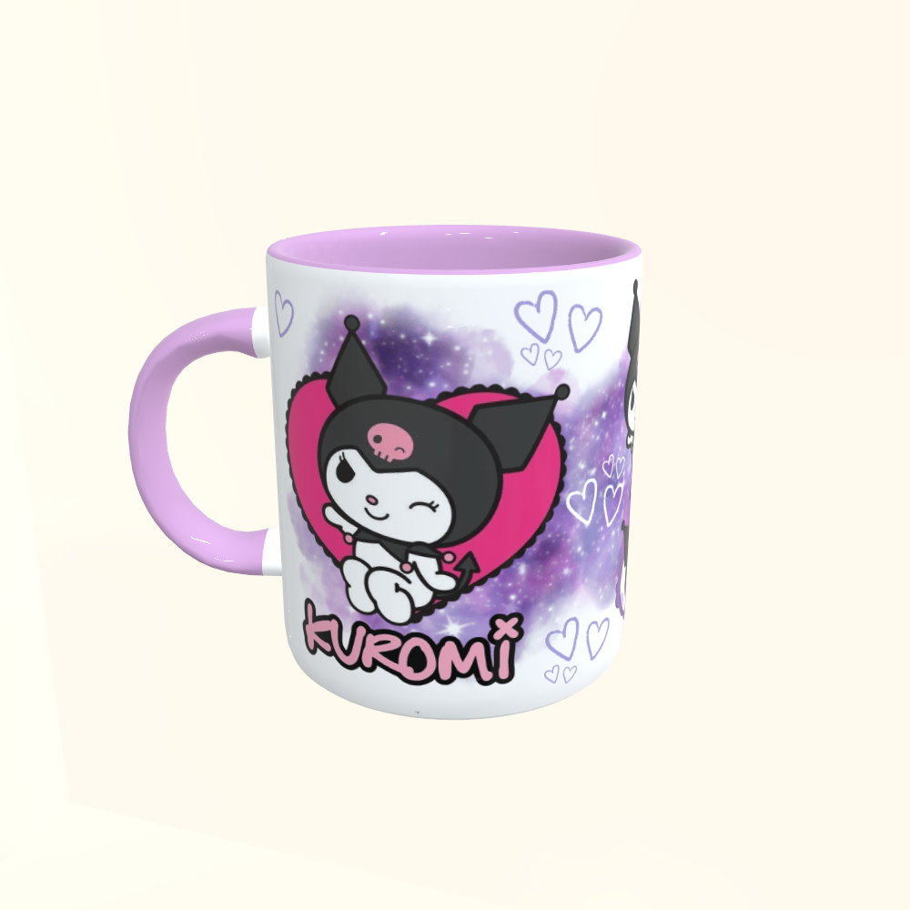 Caneca de Cerâmica Hello Kitty - Kuromi