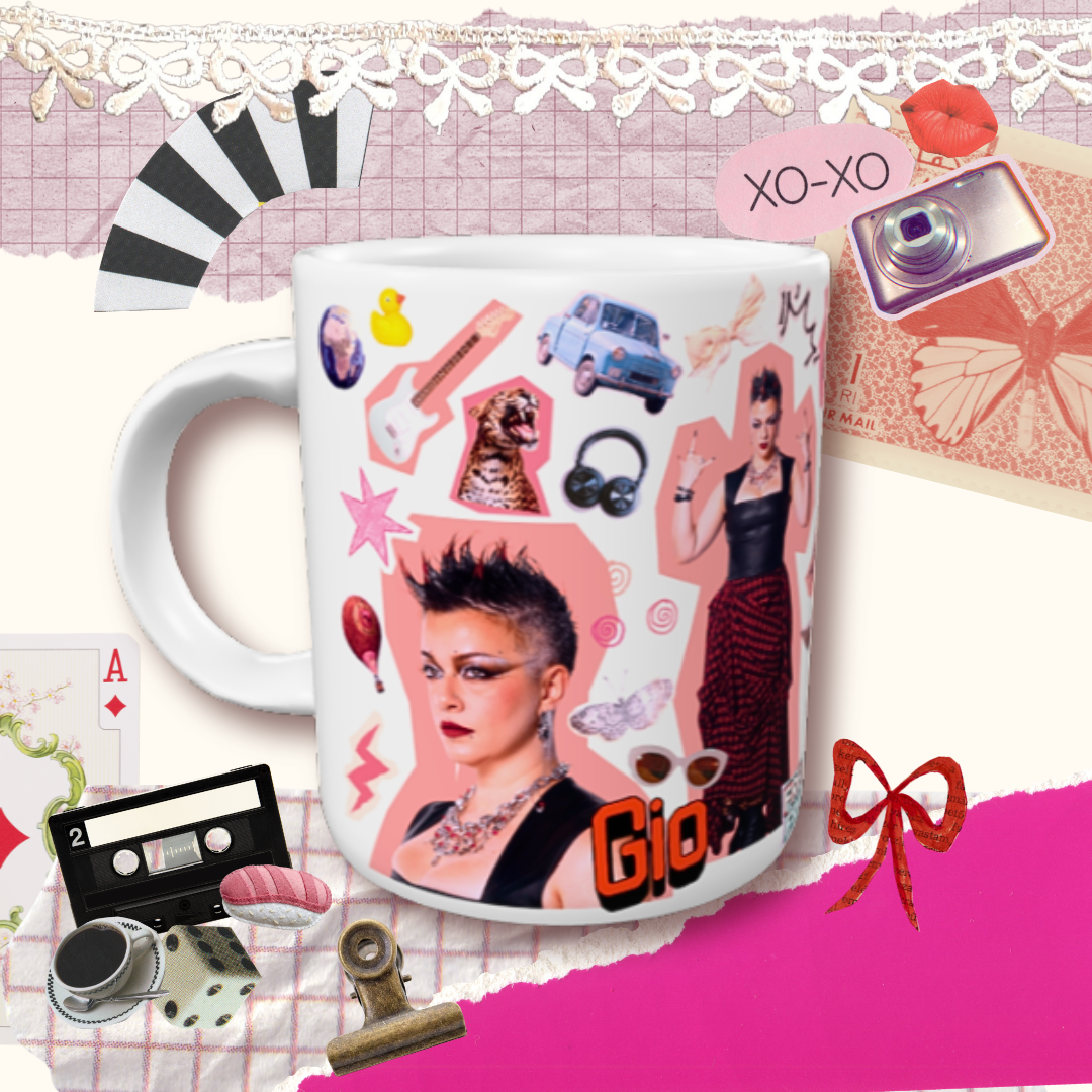 Caneca de Cerâmica Giovanna - Colagem Girl Boss