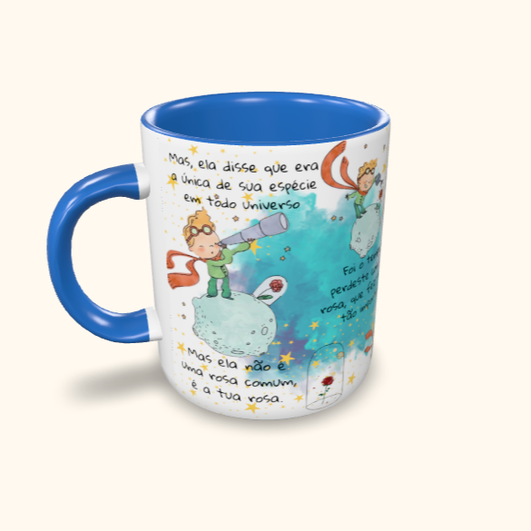 Caneca de Cerâmica Filmes - Pequeno Principe Frases