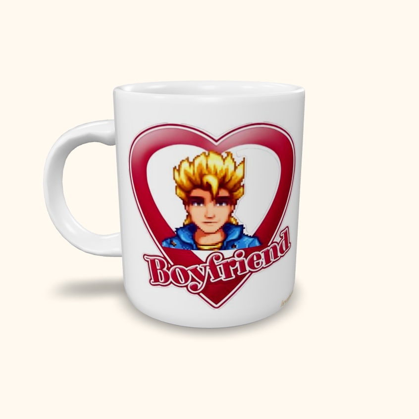 Caneca de Cerâmica I Love My Boyfriend - Stardew Valley - Sam