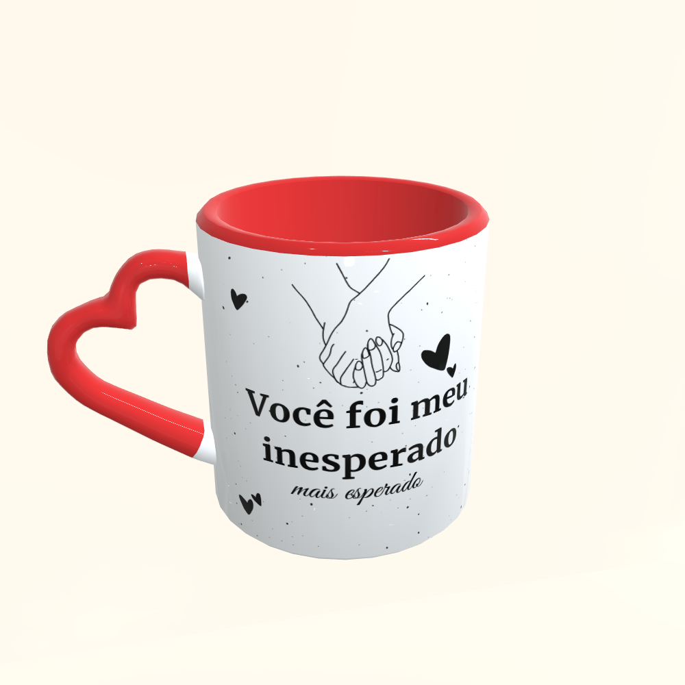 Caneca de Cerâmica Dia dos Namorados - Meu inesperado