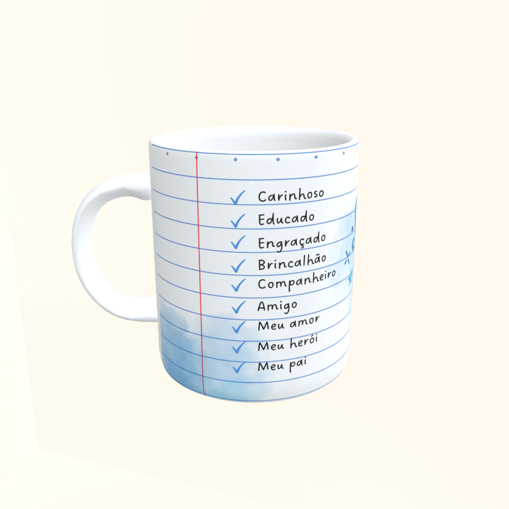 Caneca de Cerâmica Dia dos Pais - Super Pai