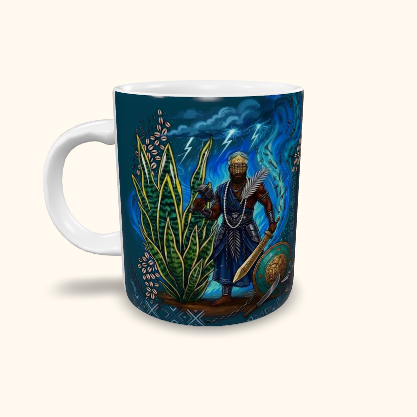 Caneca de Cerâmica Personalizada - Orixás - Ogum
