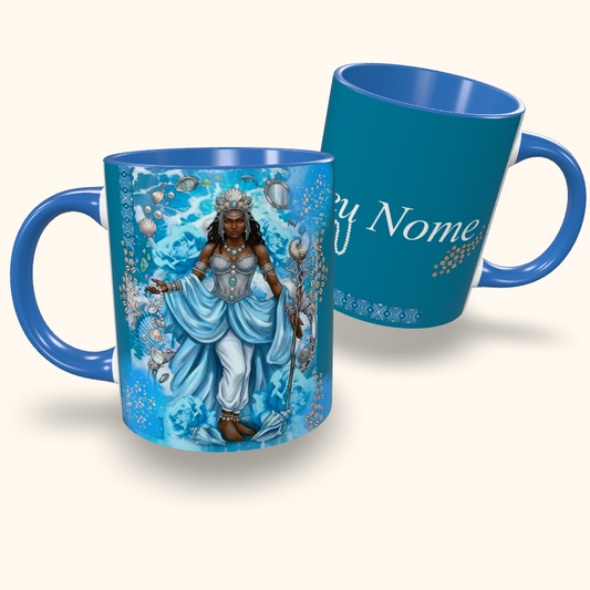 Caneca de Cerâmica Personalizada - Orixás - Yemanjá