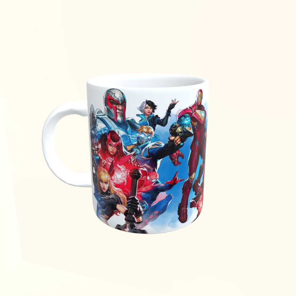 Caneca de Cerâmica Herois - Marvel Rivals - Campeões