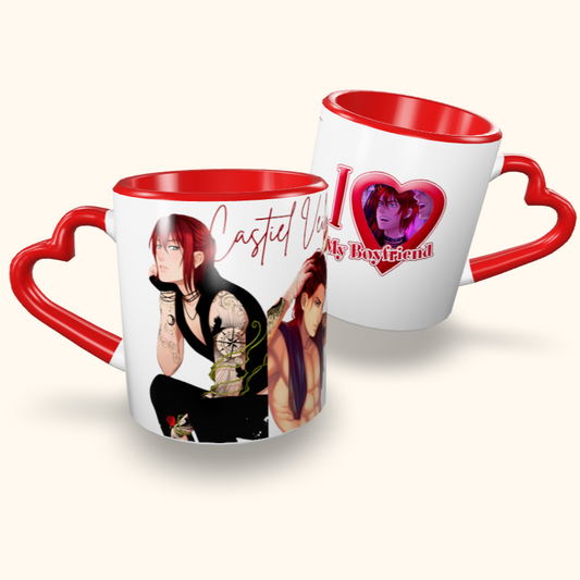 Caneca de Cerâmica I Love My Boyfriend - Amor Doce - Castiel Veilmont