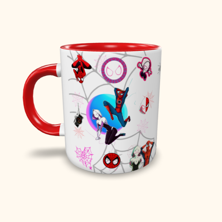 Caneca de Cerâmica Namorados Aranhas