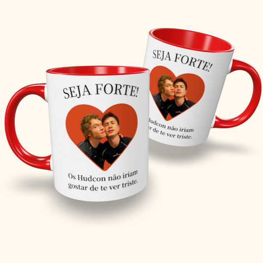 Caneca de Cerâmica Heated Rivalry - Seja forte! - Hudcon