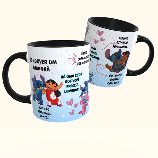 Caneca de Cerâmica Filmes - Stitch - Se houver um amanhã