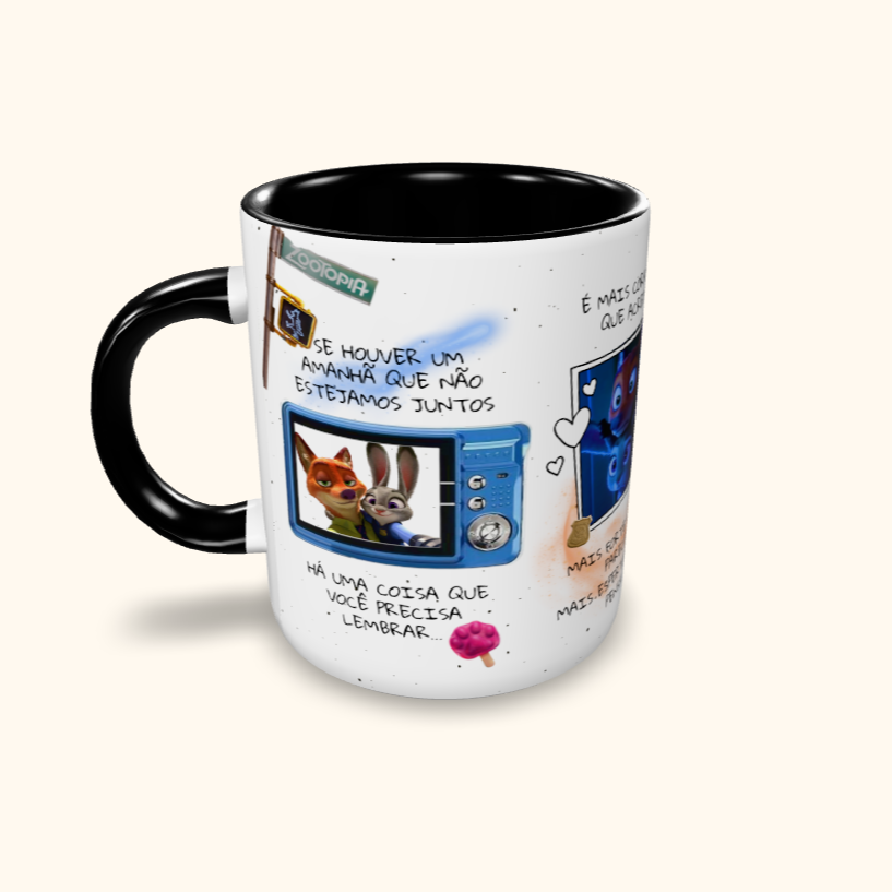 Caneca de Cerâmica Zootopia - Se Houver um Amanhã