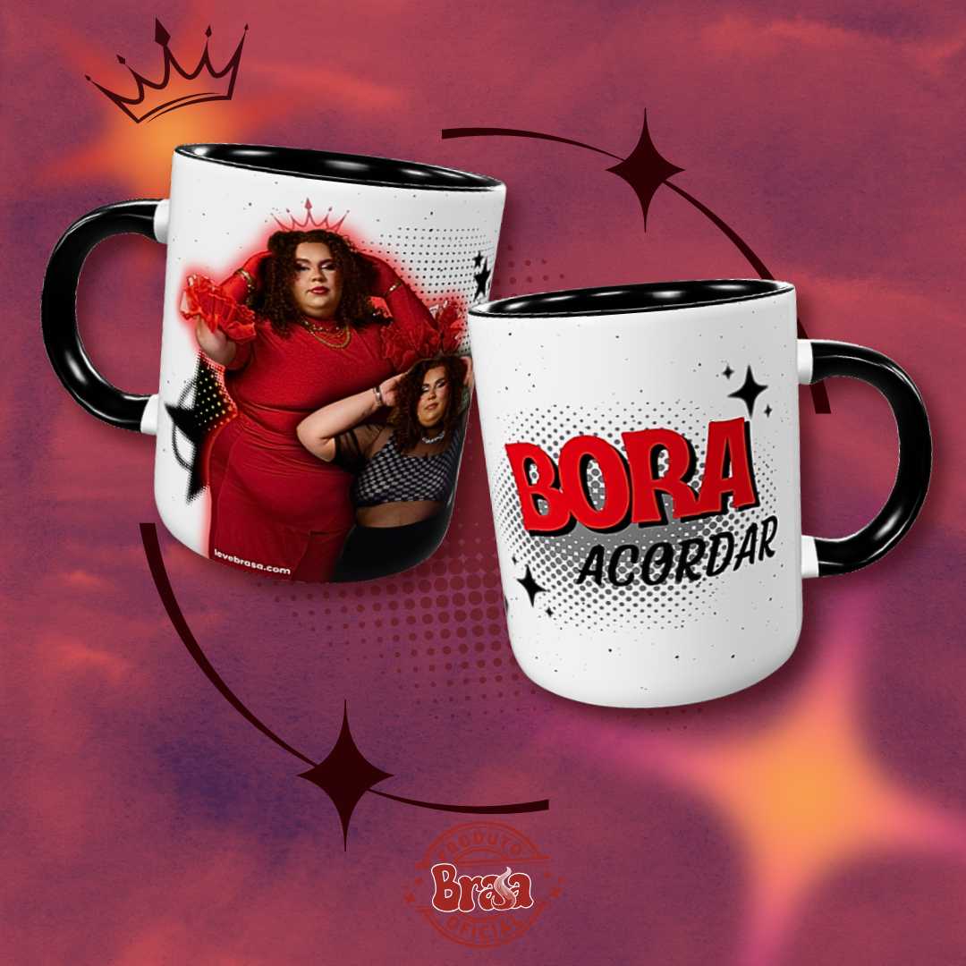 Caneca de Cerâmica Madrinha - Bora Acordar