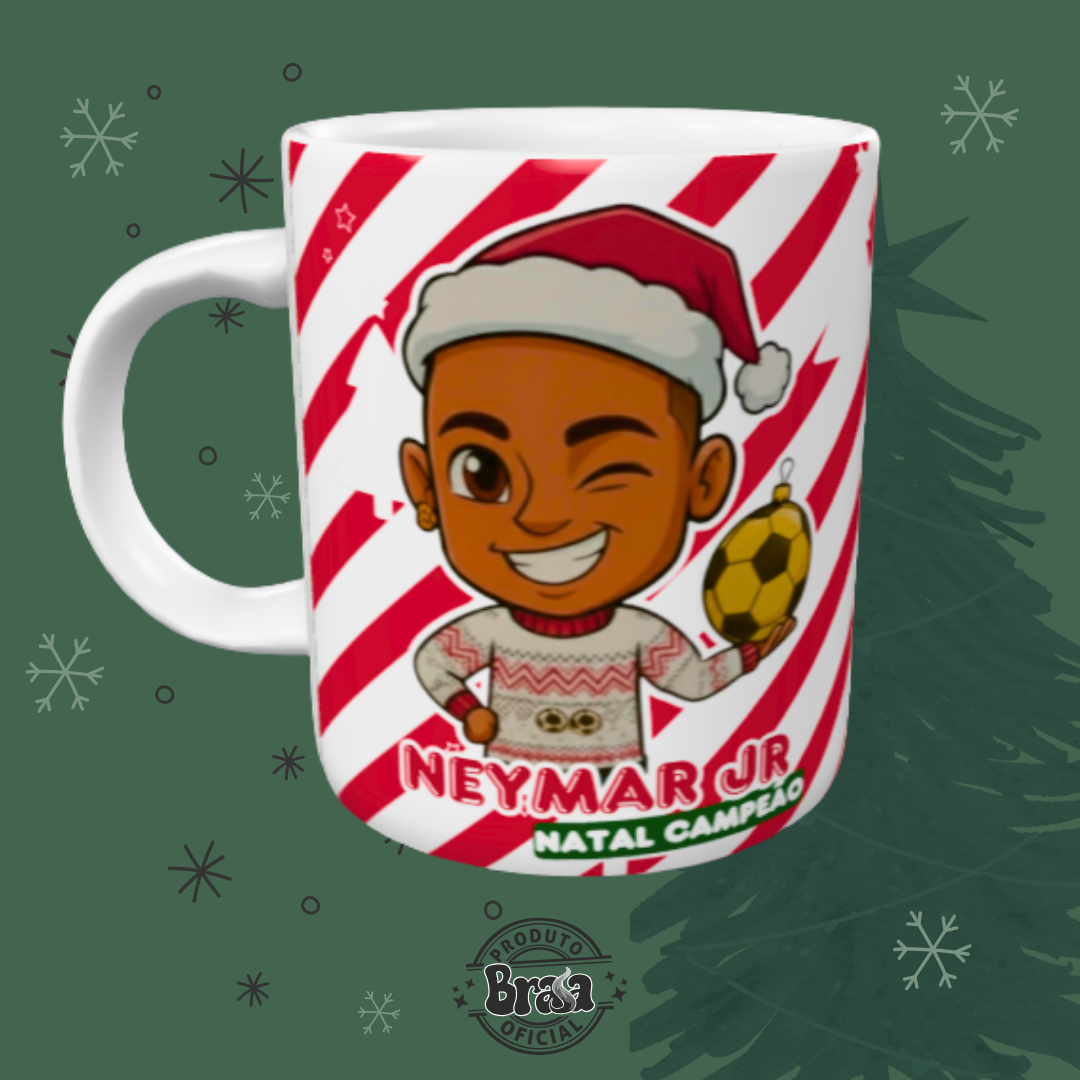 Caneca de Cerâmica Neymar - Natal Campeão