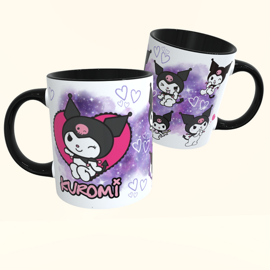 Caneca de Cerâmica Hello Kitty - Kuromi
