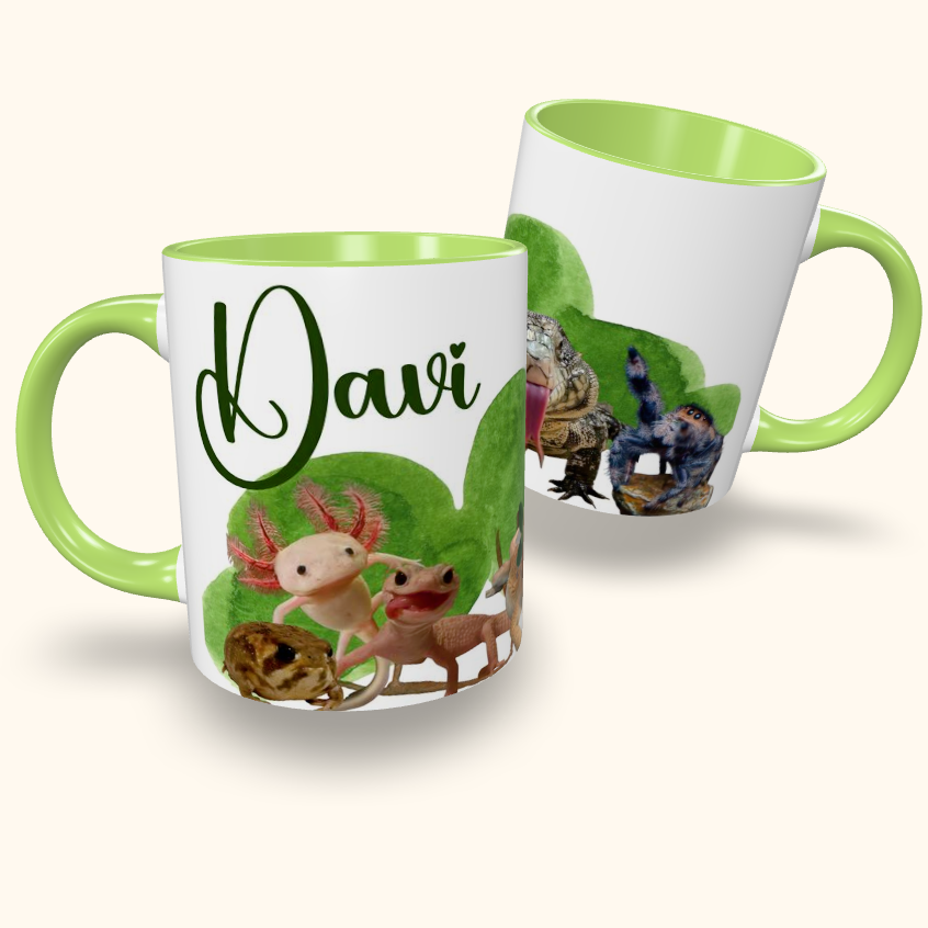 Caneca de Cerâmica Personalizada - Animais Terrestres
