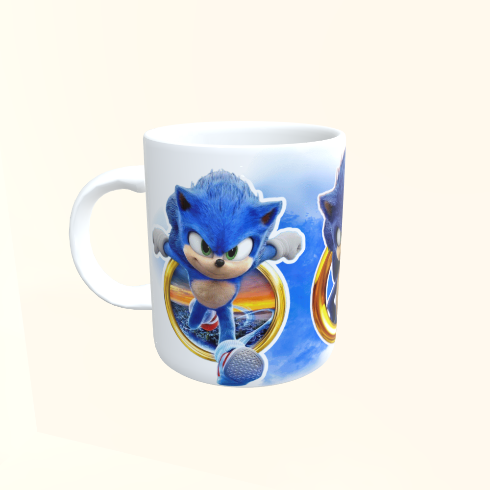 Caneca de Cerâmica Filmes - Sonic