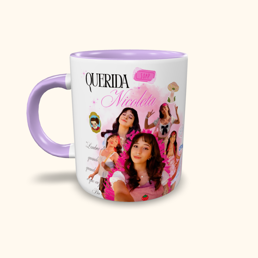 Caneca de Cerâmica Nicoleta - Querida Nicoleta
