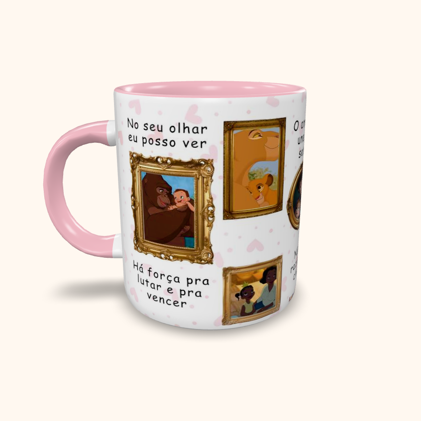 Caneca de Cerâmica Dia das Mães - No seu olhar...