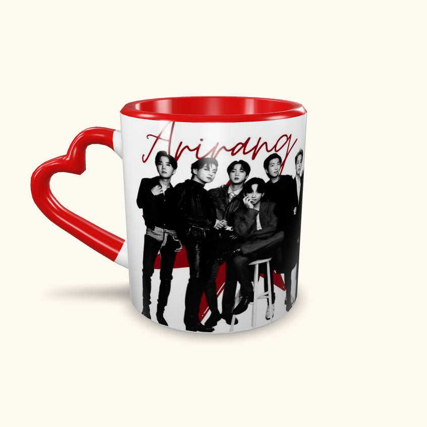 Caneca de Cerâmica Artistas - BTS - Arirang