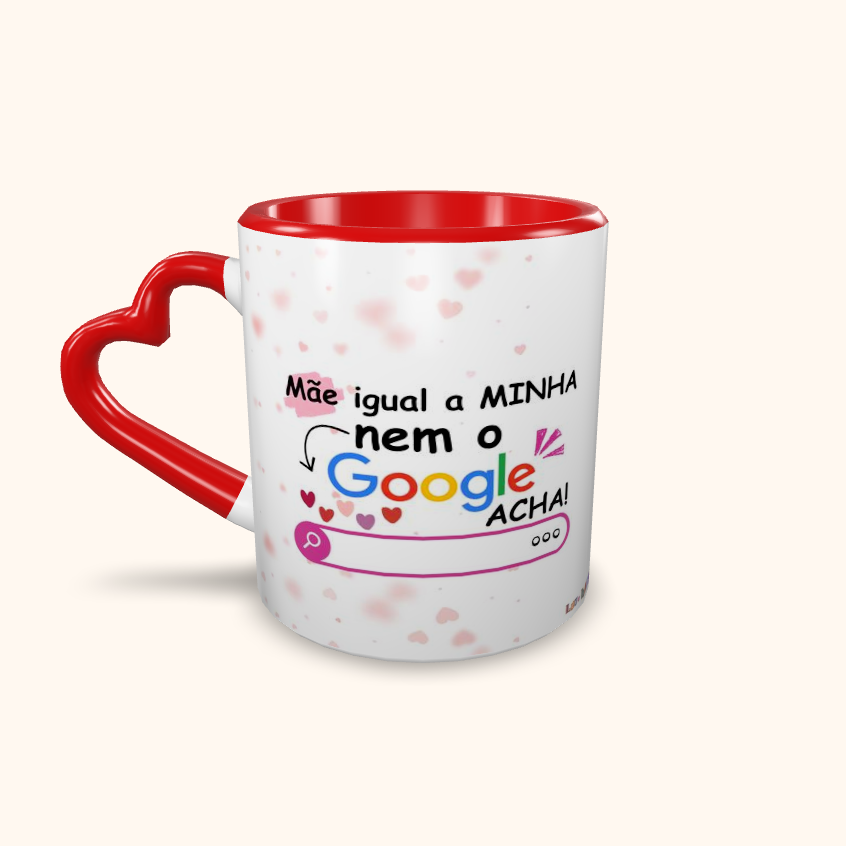 Caneca de Cerâmica Dia das Mães - Google