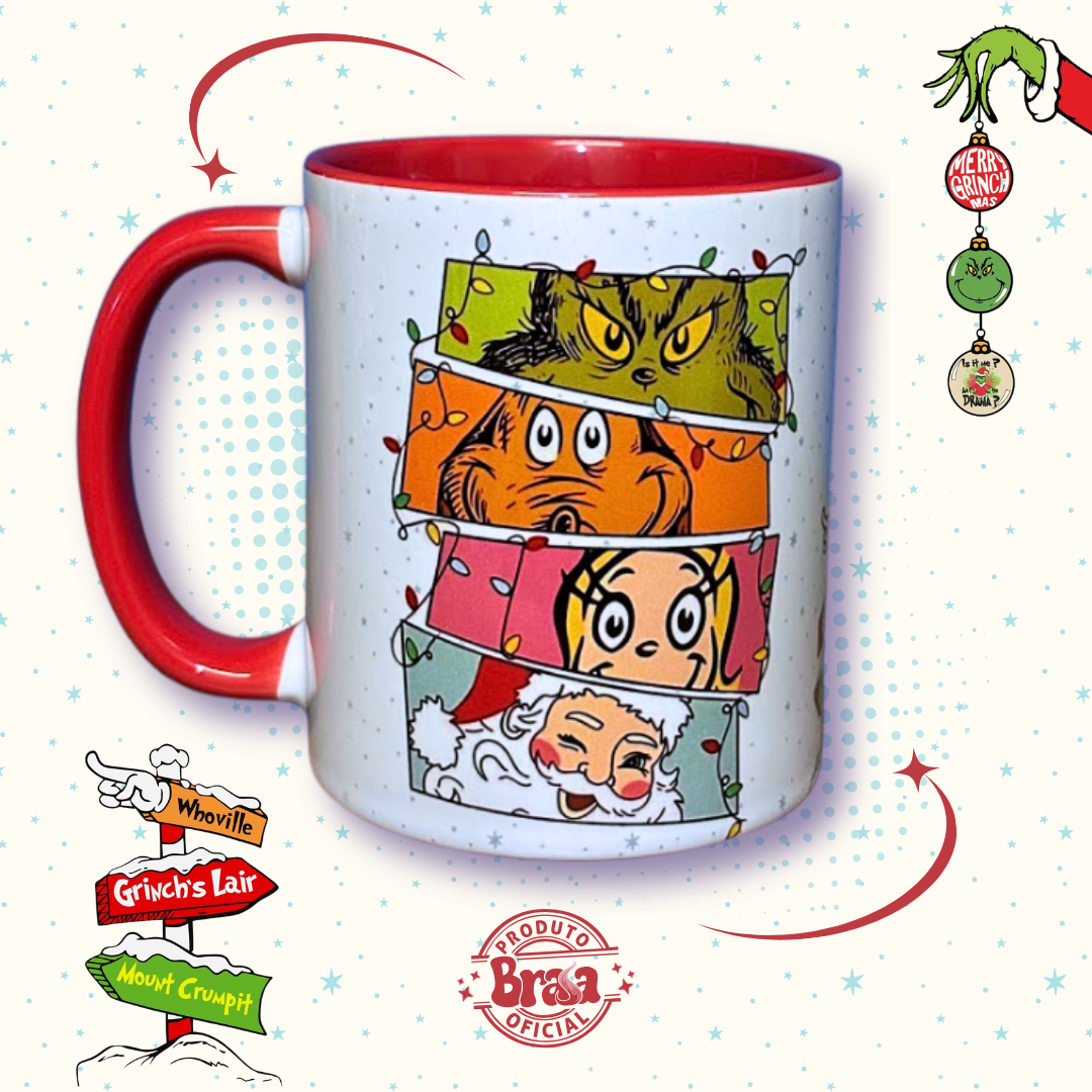 Caneca de Cerâmica Grinchmas