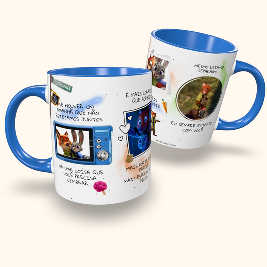 Caneca de Cerâmica Zootopia - Se Houver um Amanhã