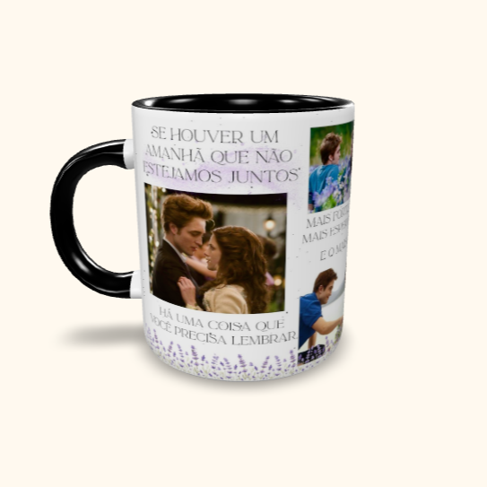 Caneca de Cerâmica Edward e Bella - Se Houver um amanhã