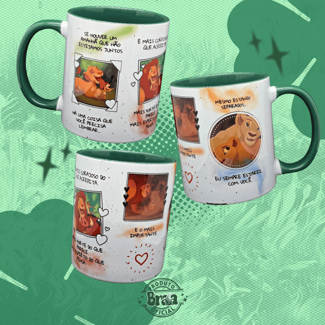 Caneca de Cerâmica Rei Leão - Se Houver um Amanhã