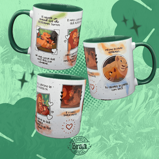 Caneca de Cerâmica Rei Leão - Se Houver um Amanhã