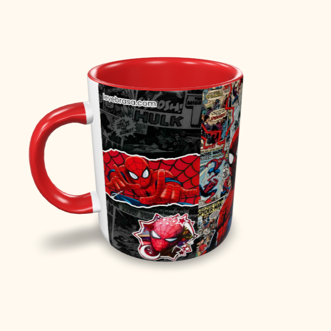 Caneca de Cerâmica Herois - Quadrinhos Homem Aranha