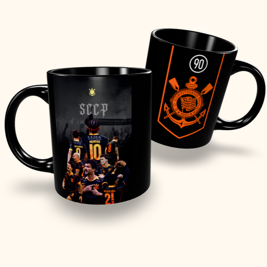 Caneca de Cerâmica Corinthians Total 90 - Tarja