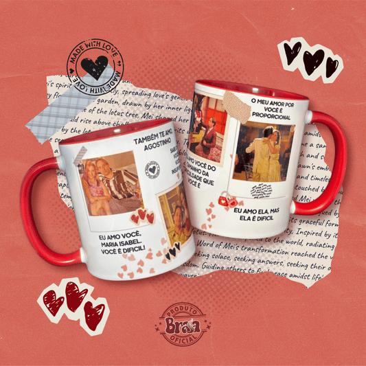 Caneca de Cerâmica Agostinho e Bebel - Você é difícil