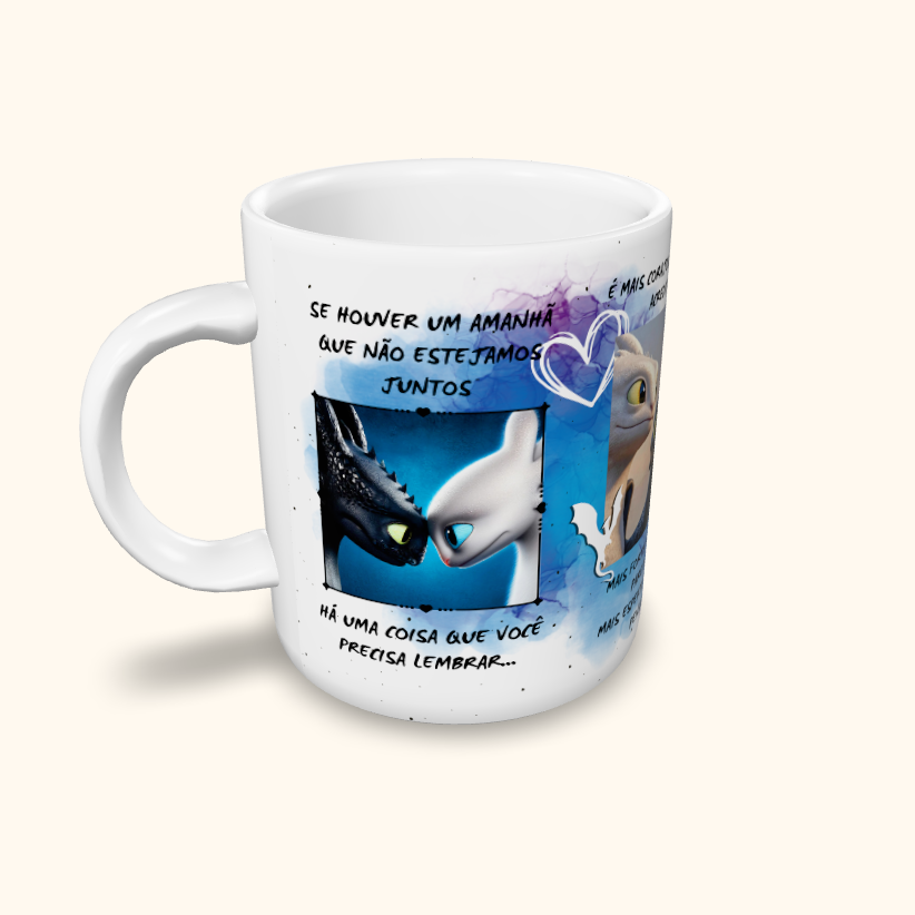 Caneca de Cerâmica Dia dos Namorados - Banguela e Furia da Luz