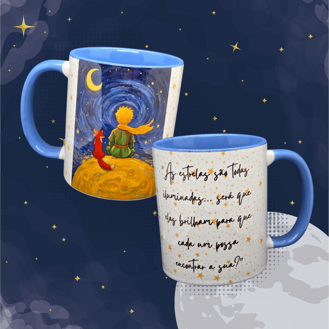 Caneca de Cerâmica Filmes - Pequeno Principe Estrela