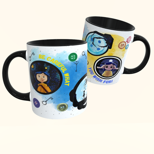 Caneca de Cerâmica Filmes - Coraline