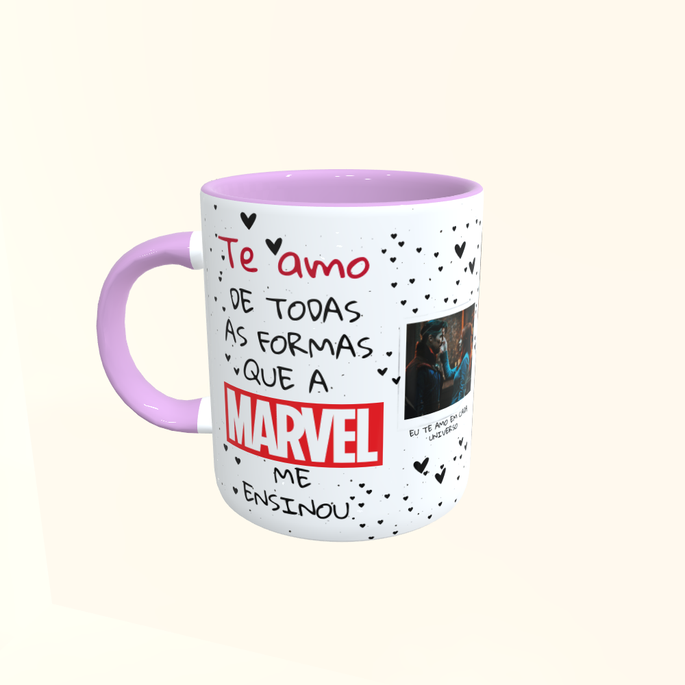 Caneca de Cerâmica Dia dos Namorados - Marvel