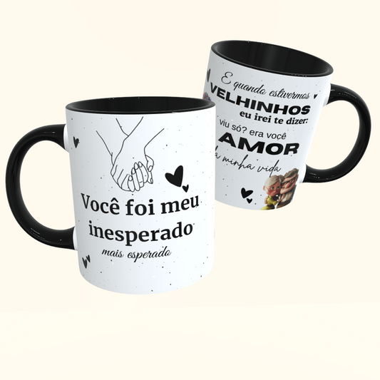 Caneca de Cerâmica Dia dos Namorados - Meu inesperado