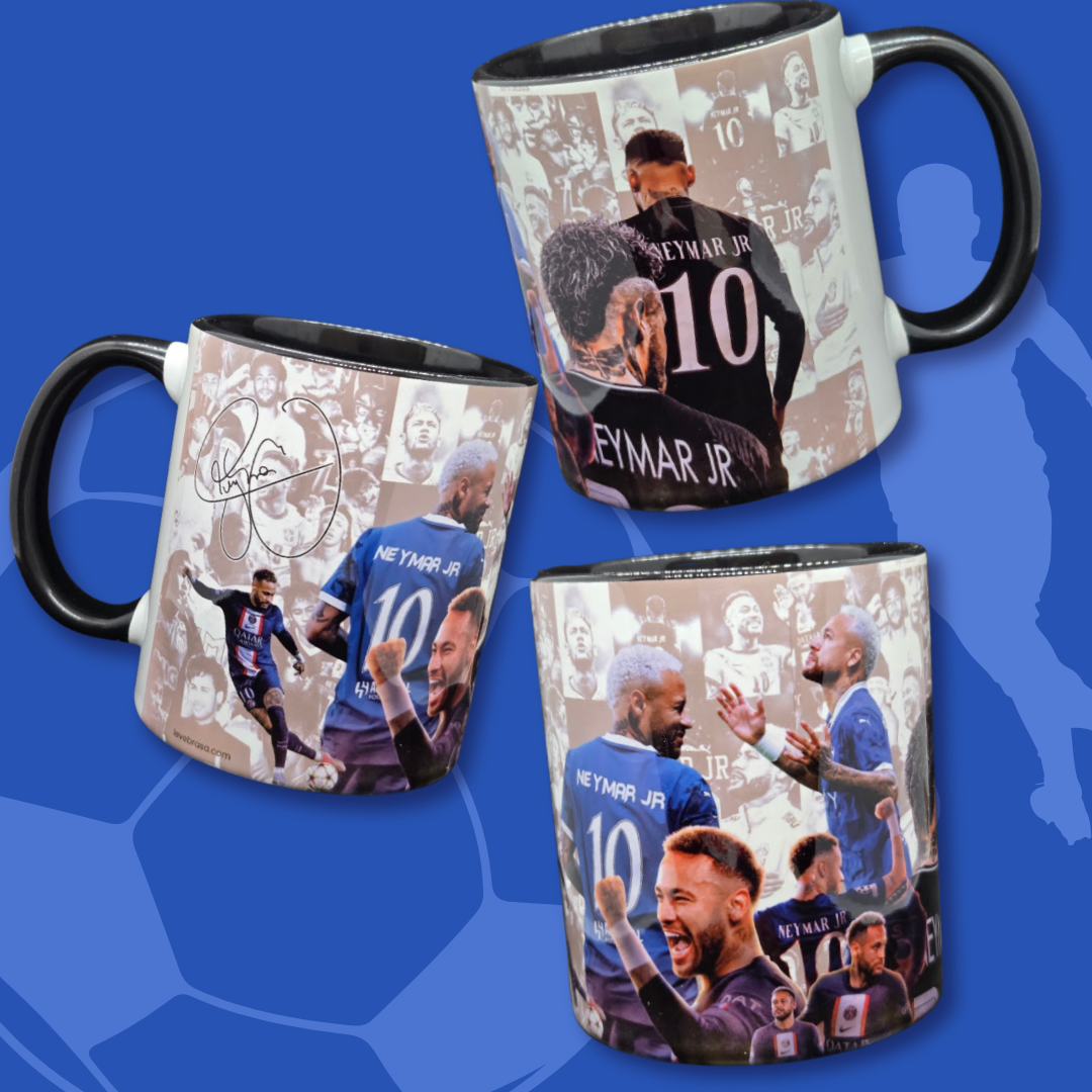 Caneca de Cerâmica Futebol - Neymar - PSG