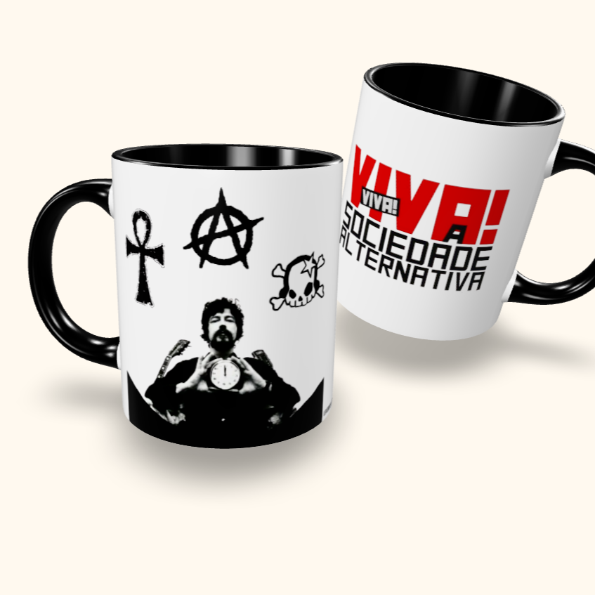 Caneca de Cerâmica Raul Seixas - Viva a sociedade alternativa