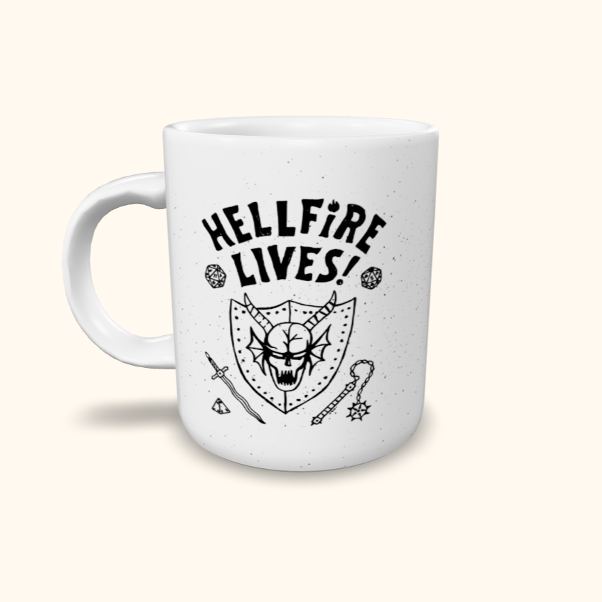 Caneca de Cerâmica Stranger Things - Hellfire Lives