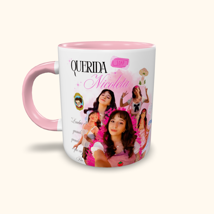 Caneca de Cerâmica Nicoleta - Querida Nicoleta