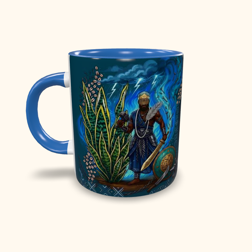 Caneca de Cerâmica Personalizada - Orixás - Ogum