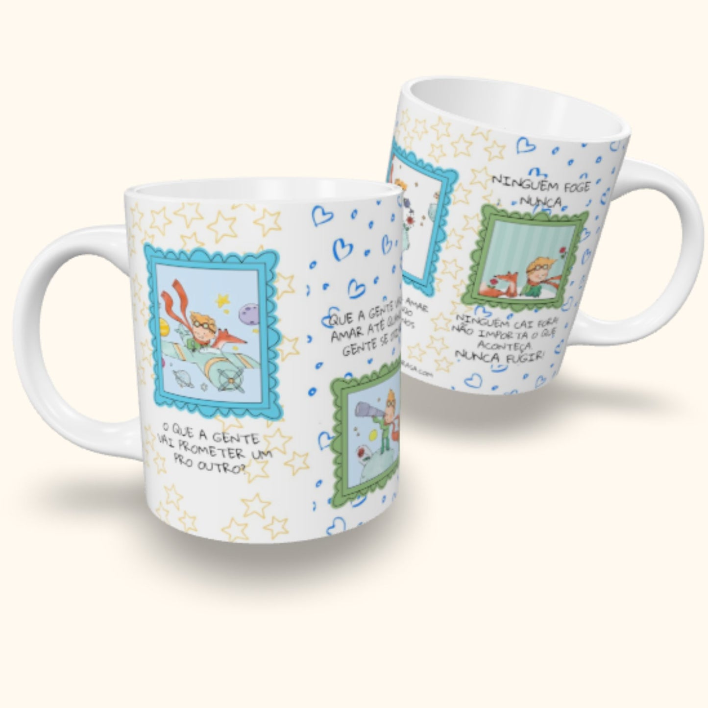 Caneca de Cerâmica Pequeno Príncipe - O que a gente vai prometer
