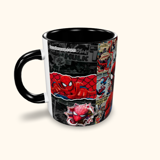 Caneca de Cerâmica Herois - Quadrinhos Homem Aranha