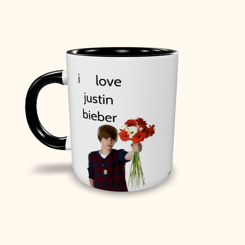 Caneca de Cerâmica I Love Justin Bieber